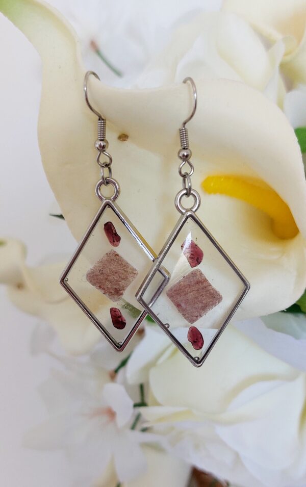 Boucles d'oreille - Collection "coeur de pierre"