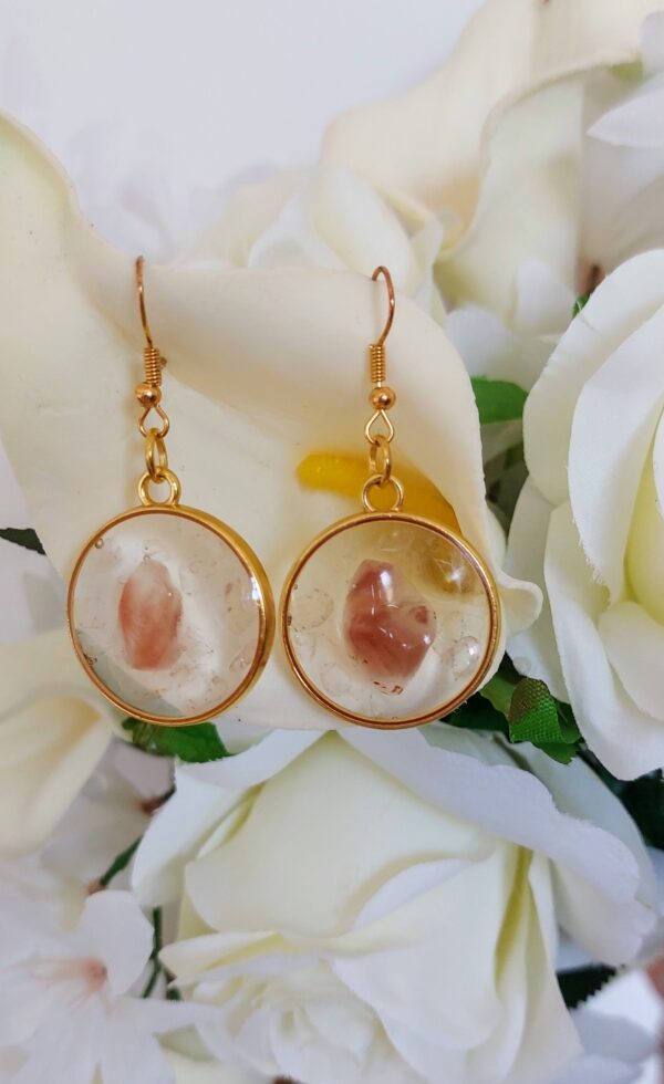 Boucles d'oreille - Collection "coeur de pierre"
