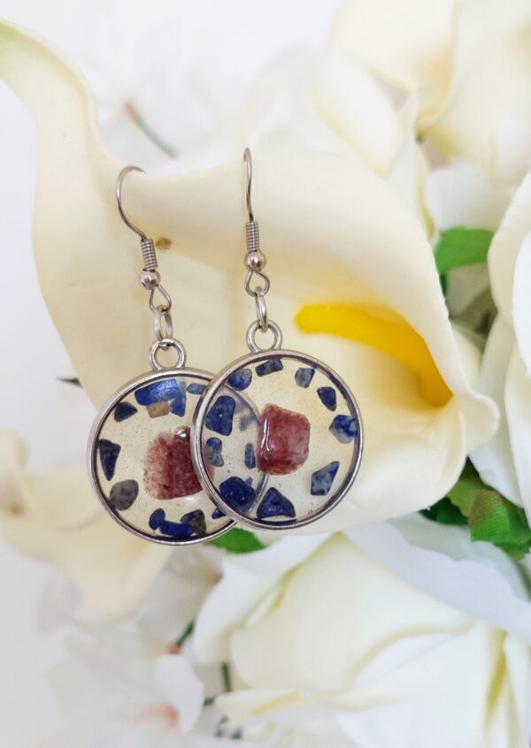 Boucles d'oreille - Collection "coeur de pierre"