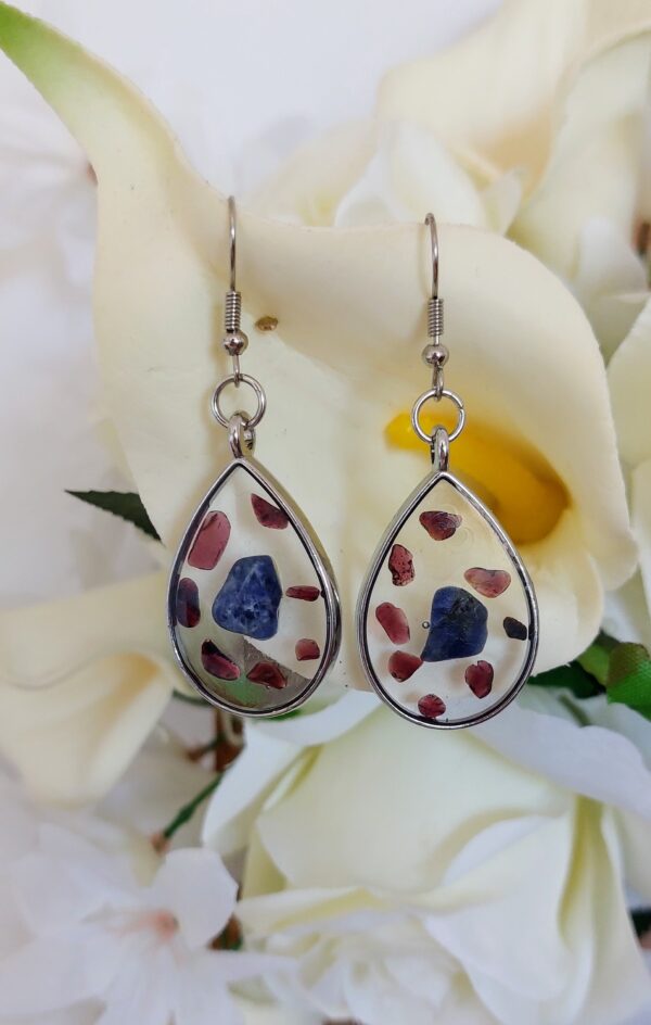 Boucles d'oreille - Collection "coeur de pierre"