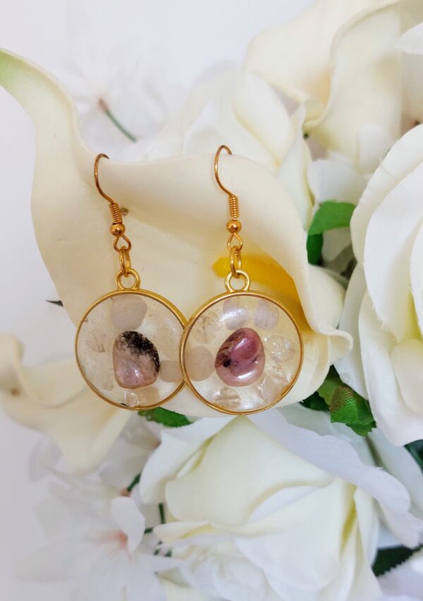 Boucles d'oreille - Collection "coeur de pierre"