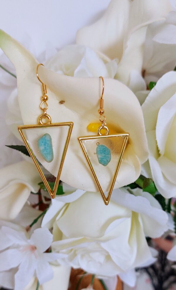 Boucles d'oreille - Collection "coeur de pierre"
