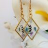 Boucles d'oreille - Collection "coeur de pierre"