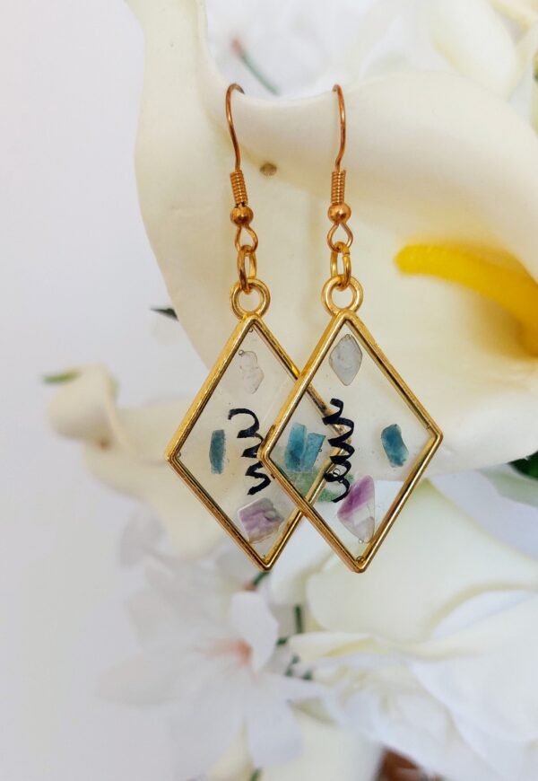 Boucles d'oreille - Collection "coeur de pierre"